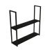 Kit com 2 Prateleiras 90 x 20 cm Preto – PIP2-9020