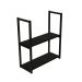 Prateleira com 2 Prateleiras 60 x 20 cm Preto – PIP1-6020