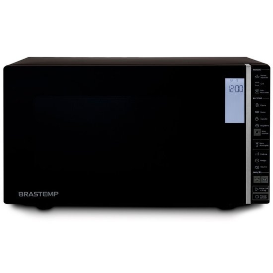 Forno de Micro-ondas Brastemp Espelhado com Grill 32L Preto BMG45A 110V 