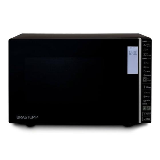 Micro-ondas Brastemp 32L Painel Integrado e Grill Preto 220v