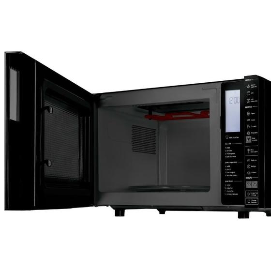 Micro-ondas Brastemp 32L Painel Integrado e Grill Preto 220v