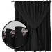 cortina blackout blecaute Ana quarto 4,00 x 2,80 preto