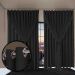 cortina blackout blecaute Ana quarto 4,00 x 2,80 preto