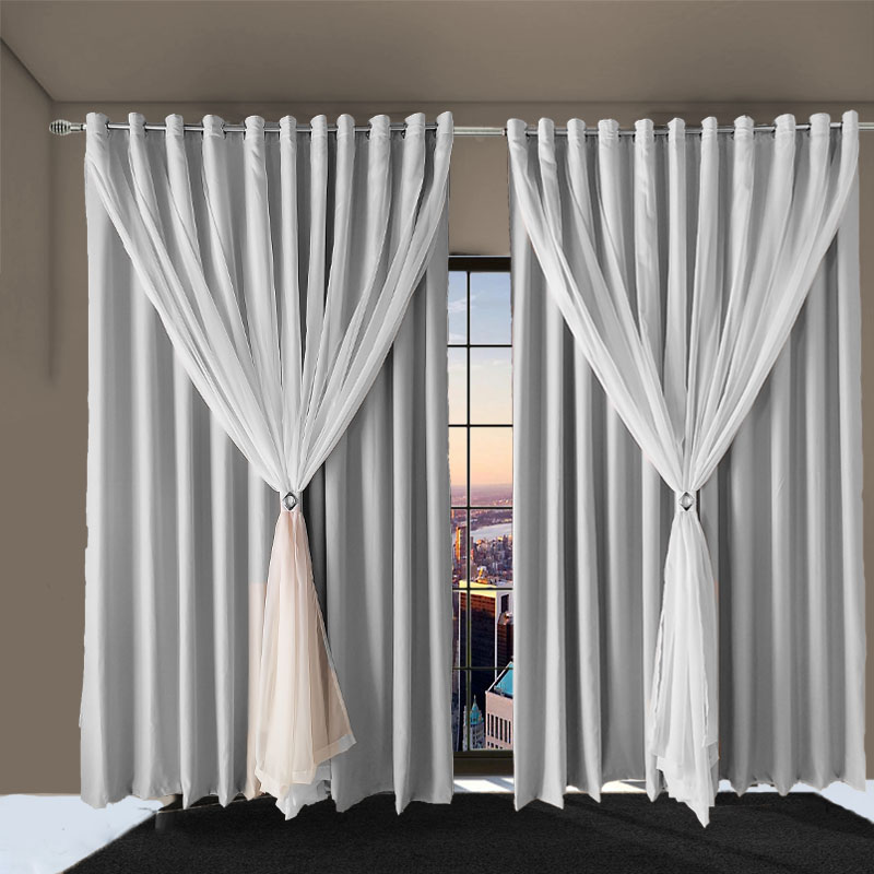 cortina blackout blecaute quarto 7,00x2,80 Ana branco