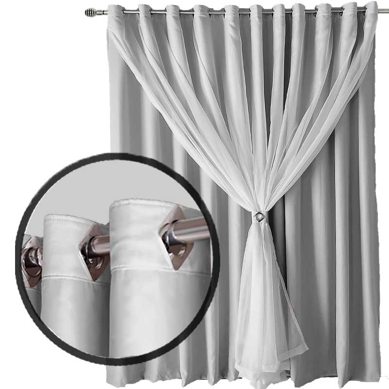 cortina blackout blecaute quarto 7,00x2,80 Ana branco