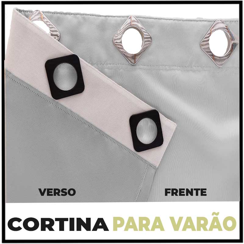 cortina blackout blecaute quarto 7,00x2,80 Ana branco