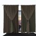 cortina blackout de ilhiois quarto 6,00 x 2,60 Ana marrom