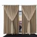 cortina p/quarto blackout Ana 2,00 x1,90 c/voal bege