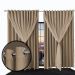 cortina p/quarto blackout Ana 2,00 x1,90 c/voal bege