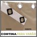 cortina p/quarto blackout Ana 2,00 x1,90 c/voal bege