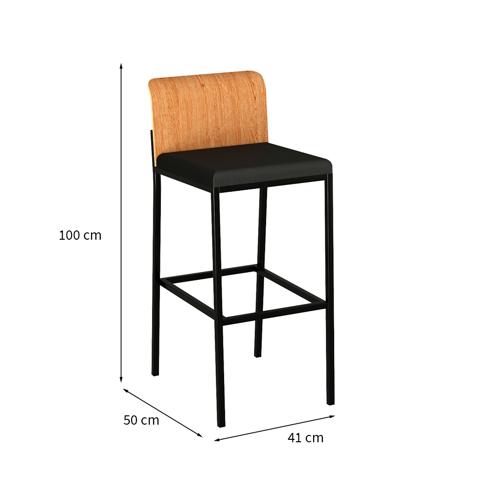 Banqueta Alasca Preta