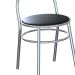 Conjunto com 2 Bancos Ader Cromado e Preto