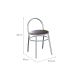 Conjunto com 2 Bancos Ader Cromado e Tabaco