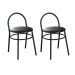 Conjunto com 2 Bancos Ader Preto