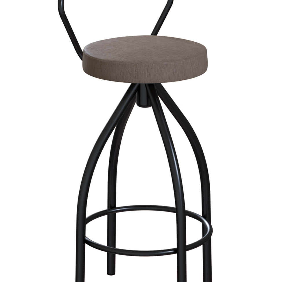 Conjunto com 2 Banquetas Artois Preto e Marrom
