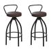 Conjunto com 2 Banquetas Artois Preto e Tabaco