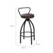 Conjunto com 2 Banquetas Artois Preto e Tabaco