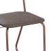 Conjunto com 2 Cadeiras Byron Cinza e Cobre