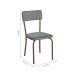Conjunto com 2 Cadeiras Mackay Cinza e Cobre