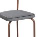 Conjunto com 2 Cadeiras Mackay Cinza e Cobre