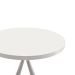 Mesa de Cozinha Redonda Core Branca e Cromada 90 cm