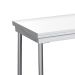 Mesa de Cozinha Retangular Dália Dobrável Branca e Cinza 44 cm