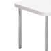 Mesa de Cozinha Retangular Pop Branca e Cromada 75 cm