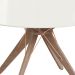 Mesa de Jantar Redonda Spacy Off White e Freijó 120 cm