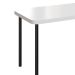 Mesa de Jantar Retangular Memphis Branca e Preta 120 cm