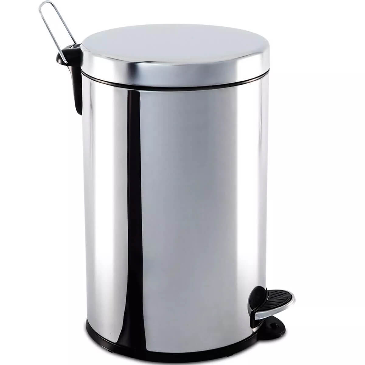  Lixeira Aço Inox 3L Com Tampa Pedal Balde Interno Brinox