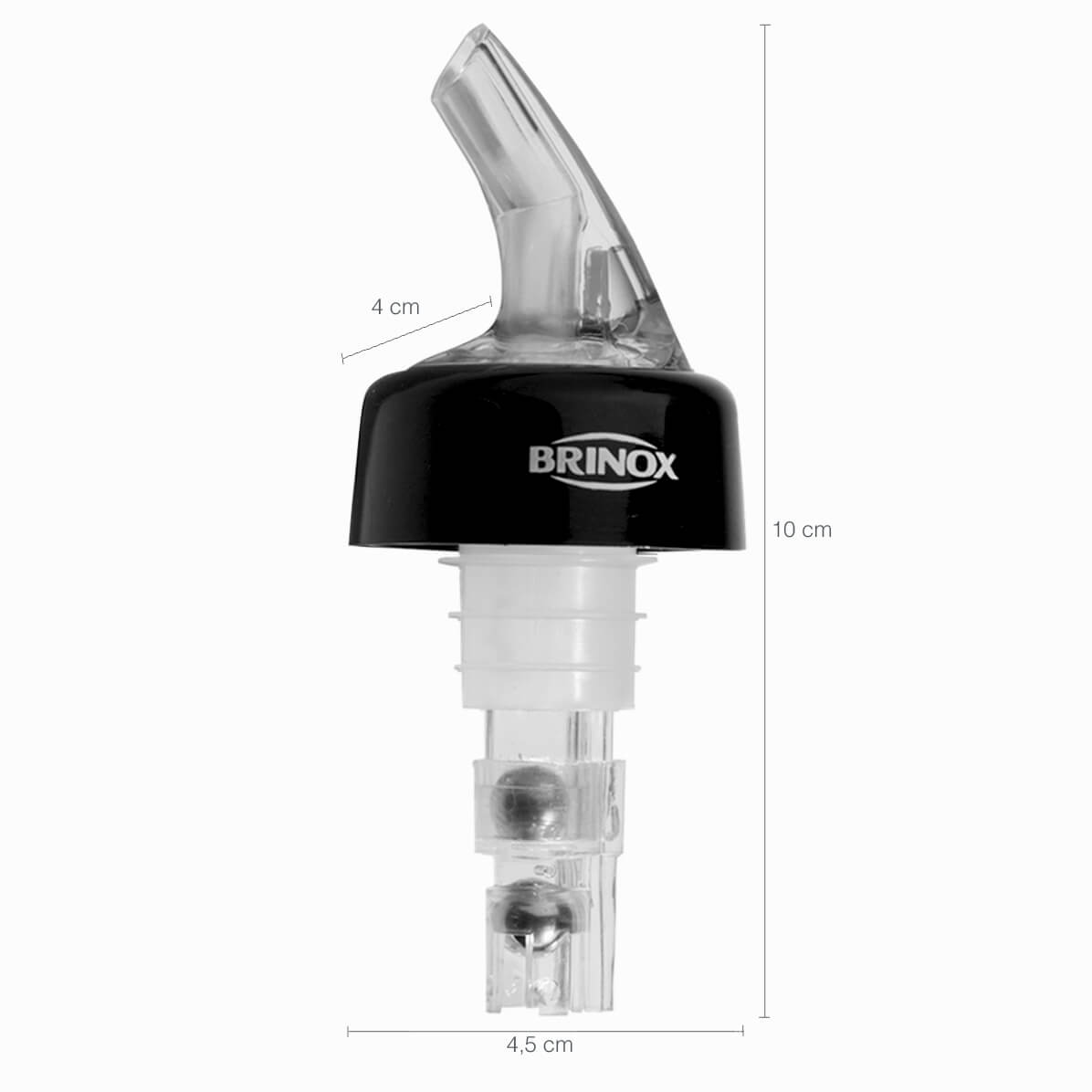 12 Bicos Dosadores com Bilha para Bebidas 50ml Exatos Linha Arienzo Brinox