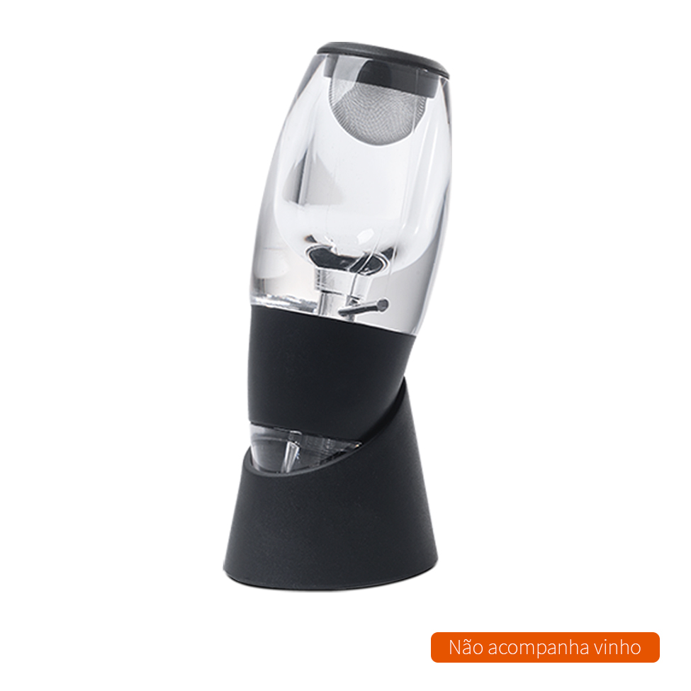 Aerador para Vinho Lyon Preto 15,5 cm