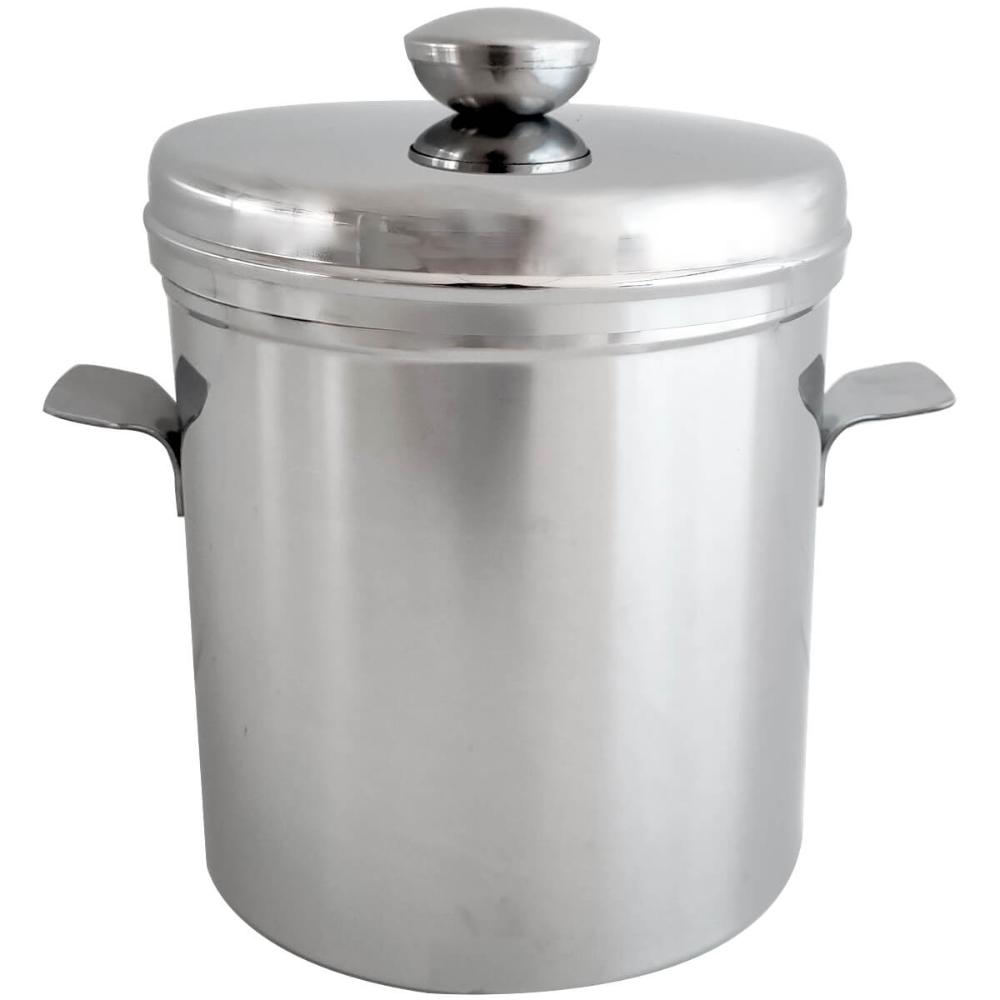 Balde Térmico para Gelo Com Tampa Brinox 1,5 Litros Inox