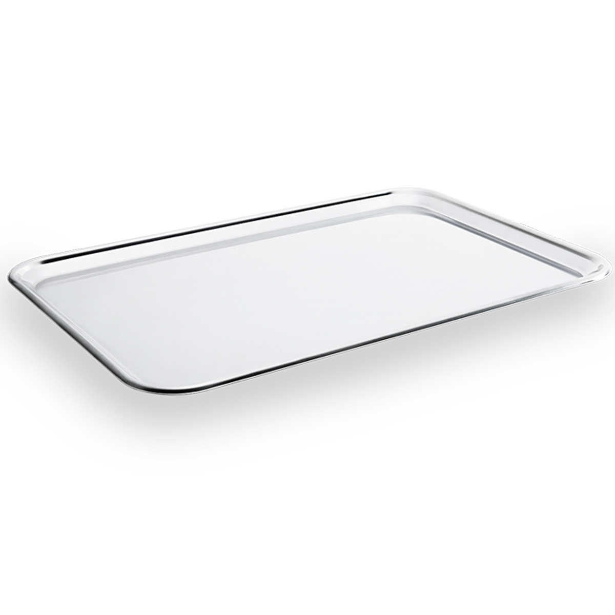 Bandeja Retangular De Aço Inox 48cm Para Servir Brinox