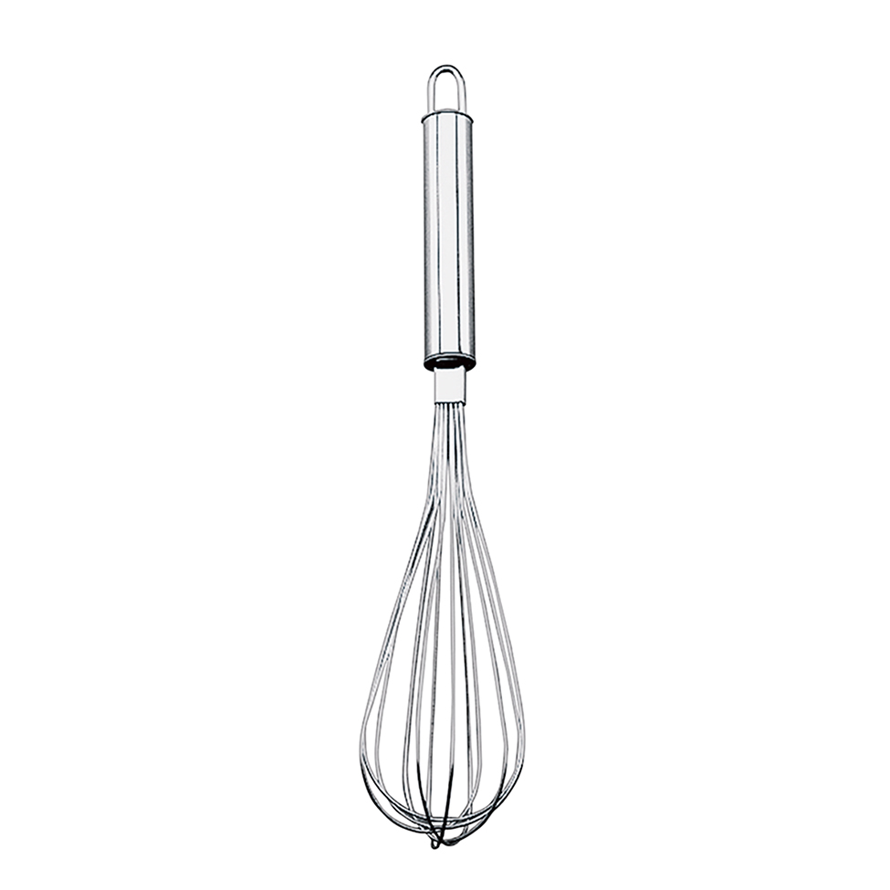 Batedor Manual Top Pratic Prateado 30,5 cm
