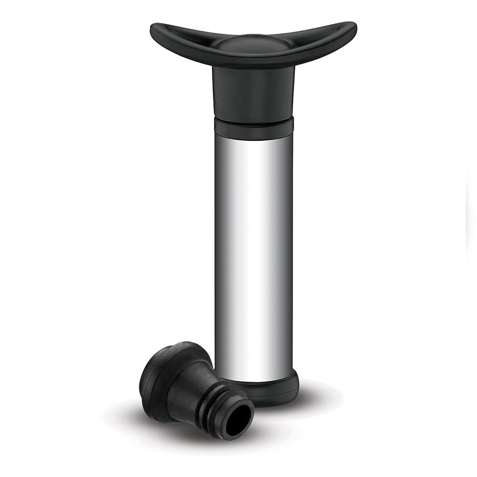 Bomba Vácuo para Vinho Livy Prateada