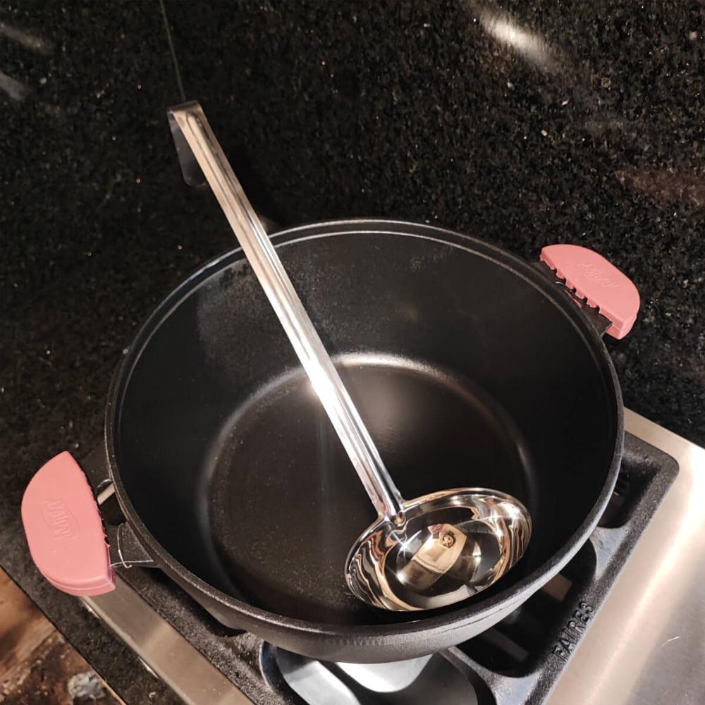 Concha Cozinha Industrial 38cm Inox Grande Restaurante Brinox Feijão Sopa Molho Caldo