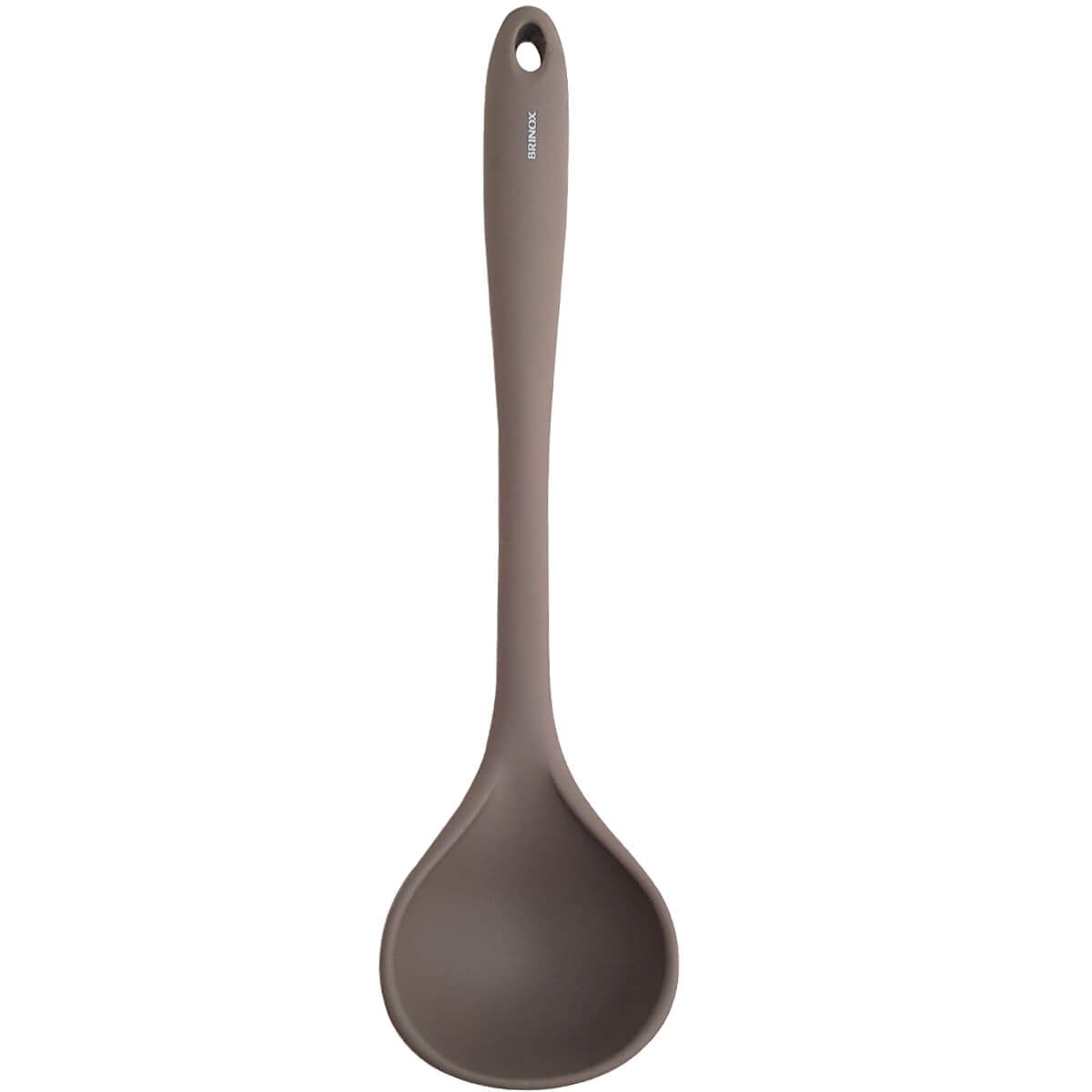 Concha de Silicone Para Cozinha Utensílio Cozinha Silicone Concha Cinza Brinox