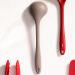 Concha de Silicone Para Cozinha Utensílio Cozinha Silicone Concha Cinza Brinox
