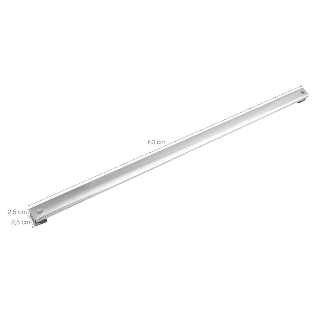 Conjunto 2 Barras Organizadoras de Cozinha 60cm em Aço Inox Top Pratic Brinox