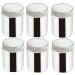 Conjunto 6 Saleiros Inox De Mesa Pimenteiros Com Tampa Bancada Brinox Restaurante