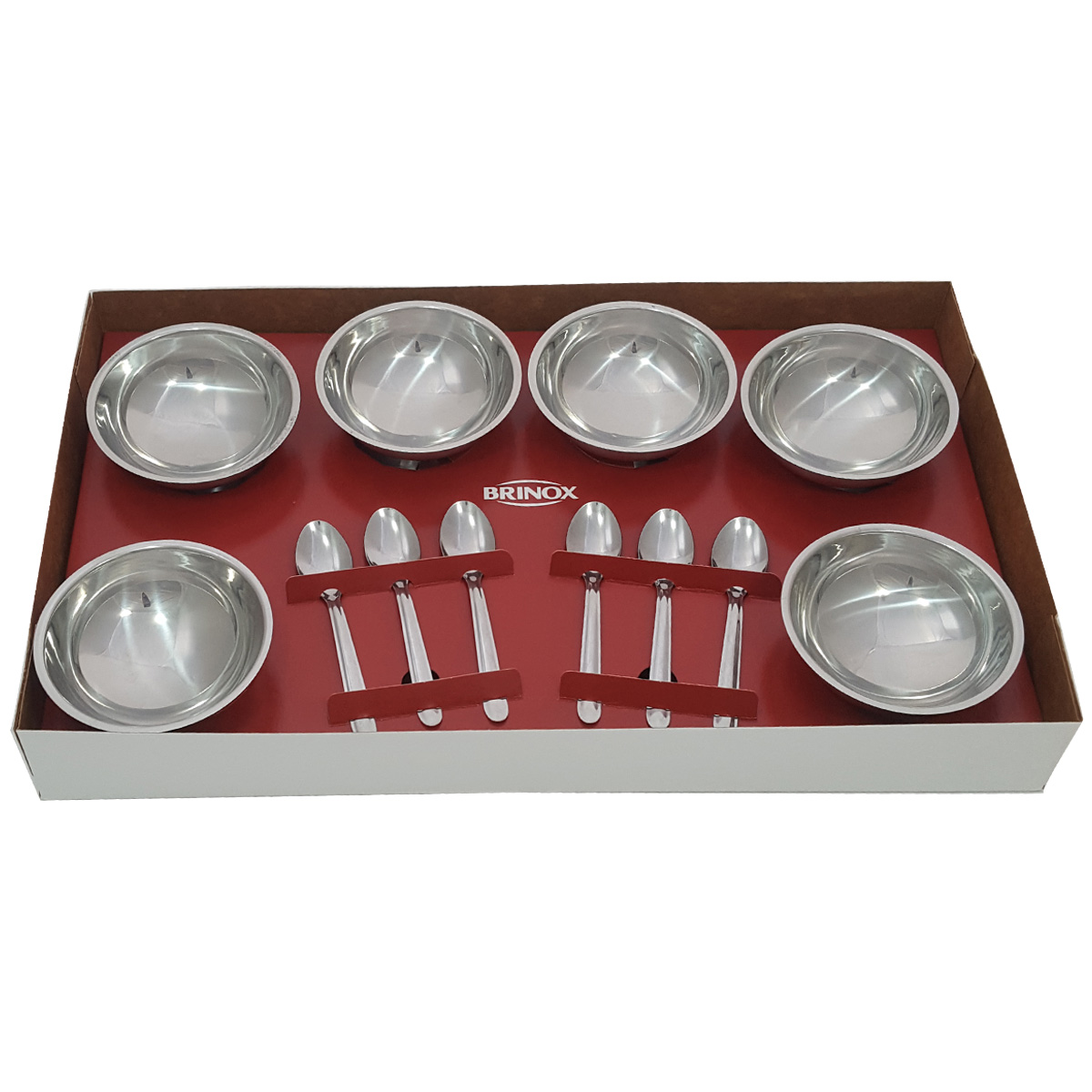Conjunto Potes Para Sorvete Sobremesa Inox 12 Peças Jornata