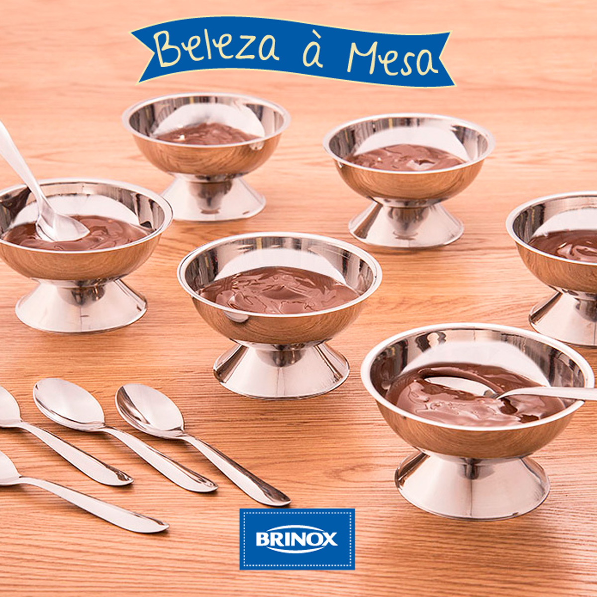 Conjunto Potes Para Sorvete Sobremesa Inox 12 Peças Jornata
