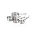 Conjunto Tipo Xícaras Medidoras com 4 Unidades Top Pratic Prateado