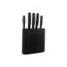 Conjunto de Facas 6 Peças Cepo Action Preto