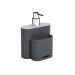 Dispenser Flat 500 ml Cinza Claro e Cinza Escuro