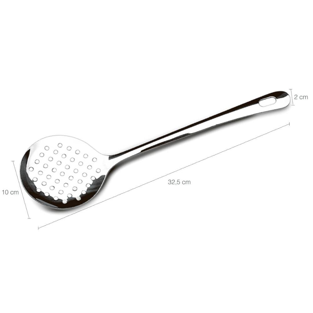 Escumadeira Inox Para Fritura Espumadeira de Arroz Grande