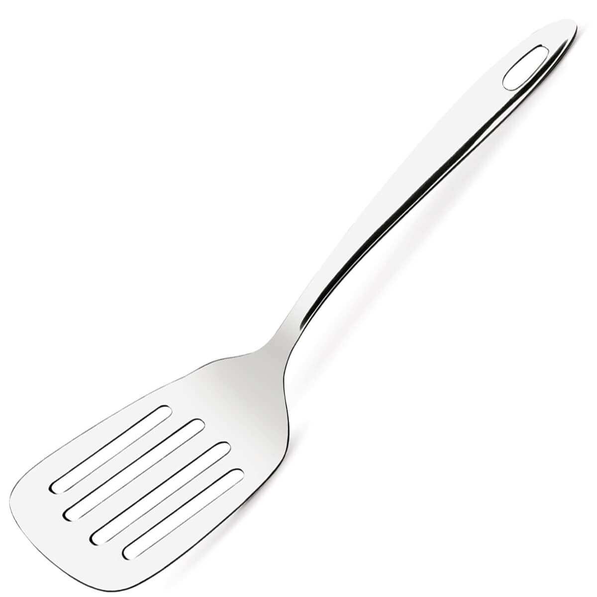 Espátula De Inox Para Cozinha Espatula Perfurada Culinária Brinox