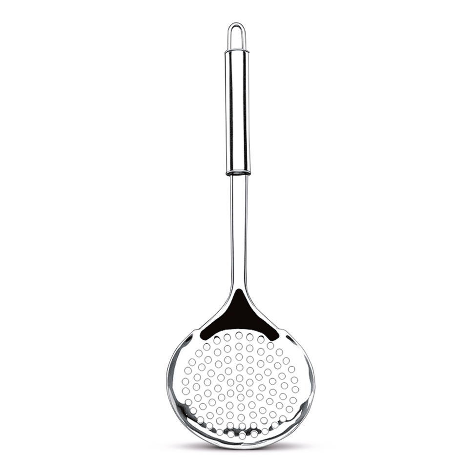 Espumadeira Top Pratic Prateada 33 cm
