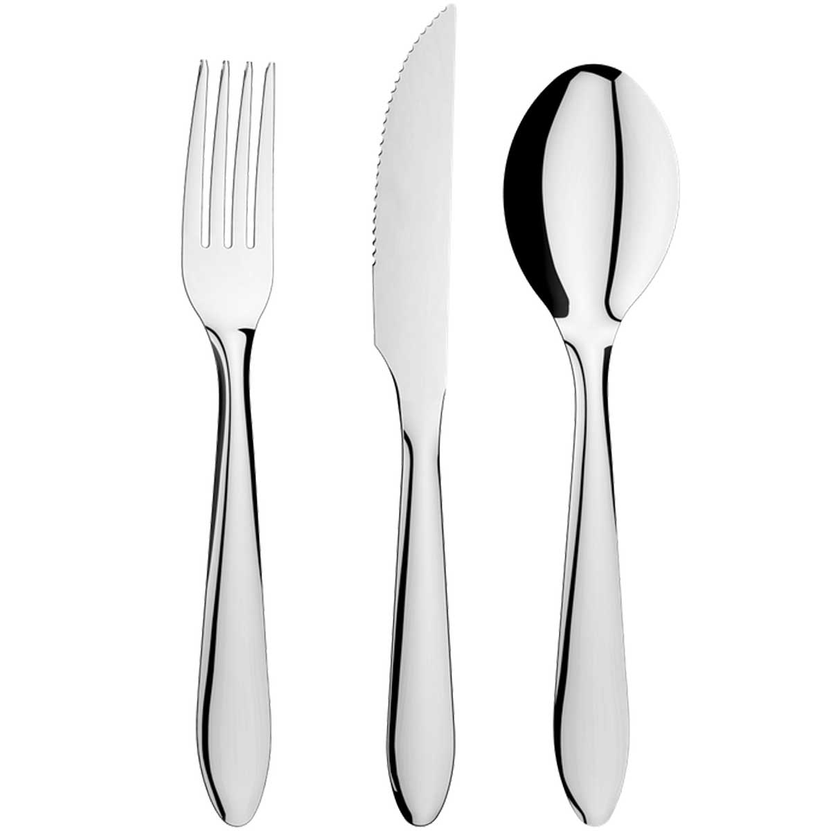 Faqueiro 24 Peças Jogo de Talheres Faca Garfo Colher Colherinha Aço Inox Brinox 6 Pessoas
